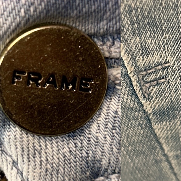 Frame Denim Ali High Rise Cigarette in Blue Opus Cropped Skinny size 28 - Picture 14 of 16